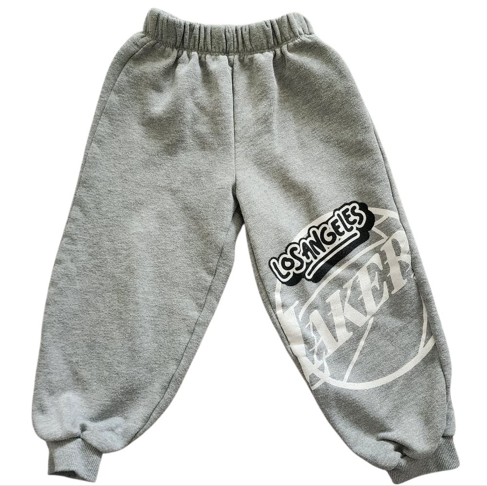 ​Zara Kids Los Angeles Lakers Grey Joggers Sweatpants - Size 6